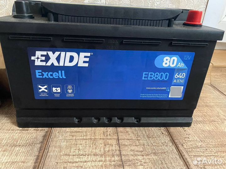 Аккумулятор exide EB800 80Ah