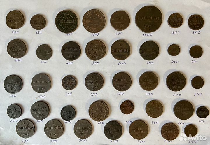 Медные монеты Российской Империи