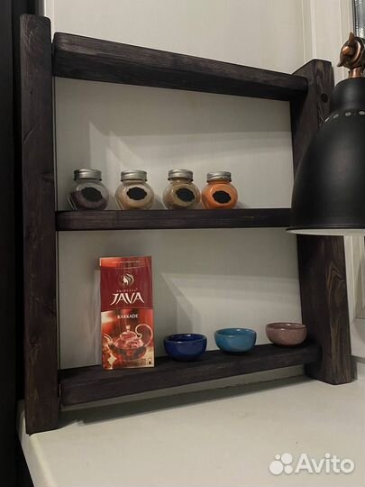 Полка из дерева 3 яруса