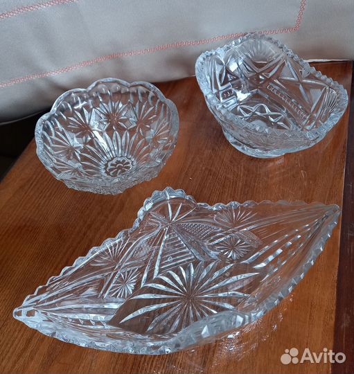 Конфетница хрусталь СССР