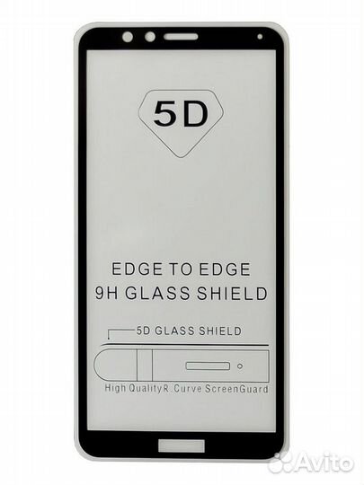Защитное стекло Huawei Honor 7X Черное