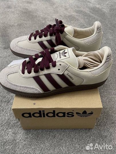 Кроссовки adidas samba og maroon