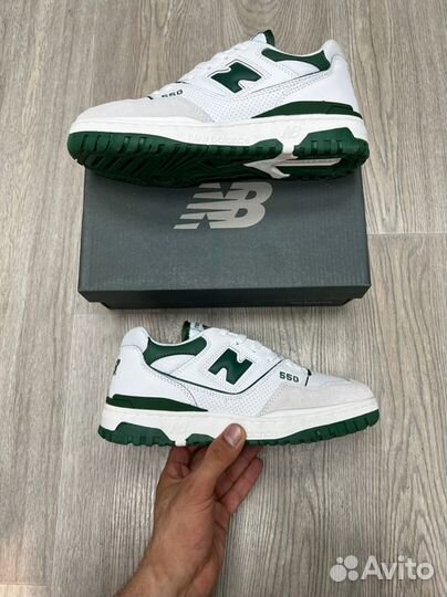 Кроссовки New Balance 550 White Green (36-45)