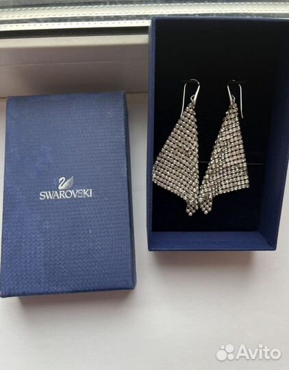 Серьги сваровски swarovski