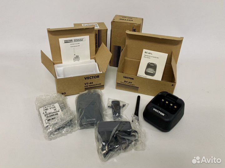 Новые рации vector VT-44 Pro (полный комплект)