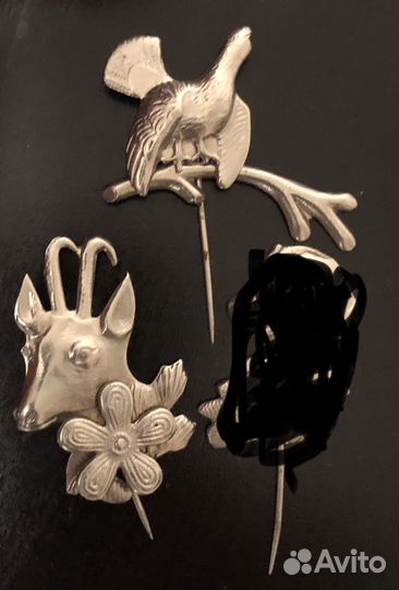 Значки Охотничья тема. Охота лесник егерь рыбак