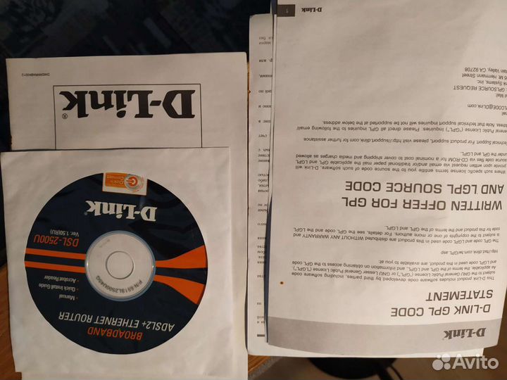 Роутер D-Link DSL-2500U