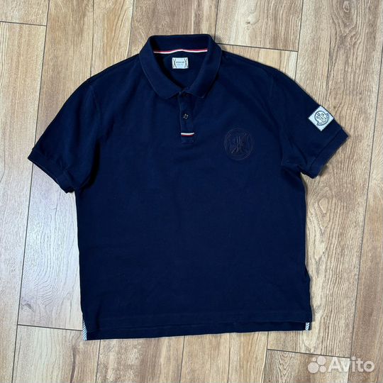 Поло Moncler gamme bleu