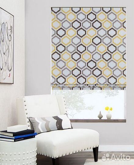 Римские шторы с электроприводом на заказ