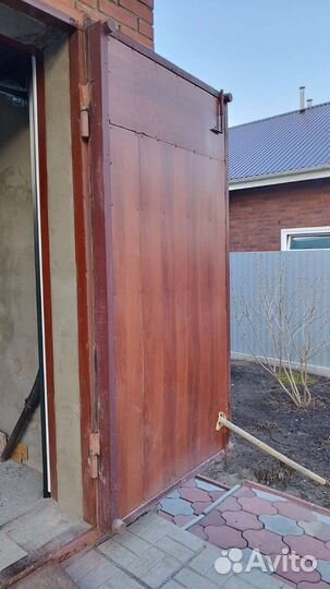Ворота гаражные металлические бу