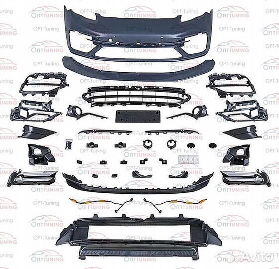 Передний бампер TurboS 971 на Porsche Panamera 970