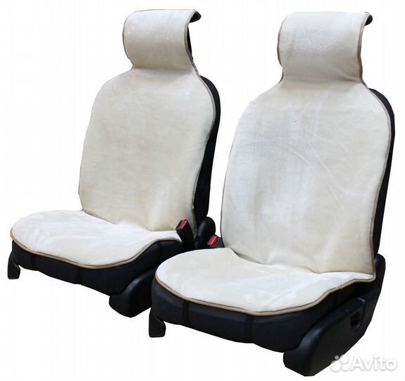 Меховые накидки 2 штуки на сидения. Овчина. Мутон