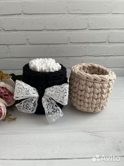 Корзина для хранения из трикотажной пряжи