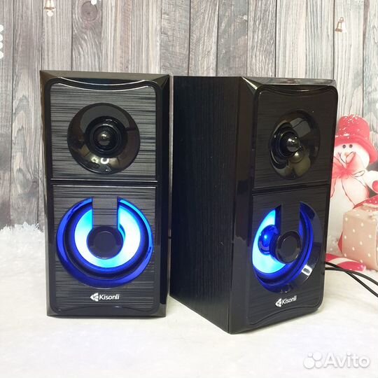 Колонки для пк и ноутбука c RGB-подсветкой