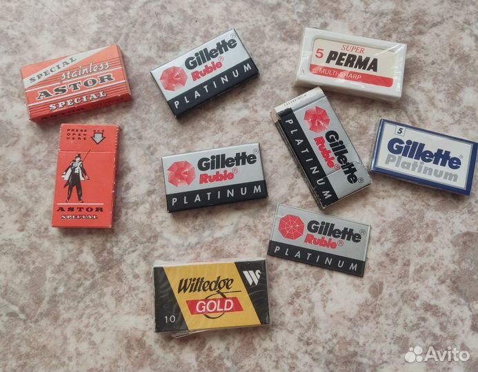 Лезвия для бритвы Gillette и др. СССР