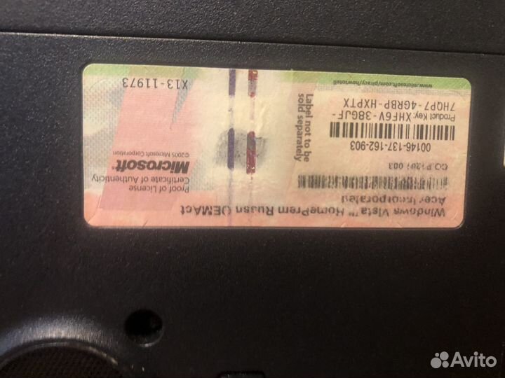 Ноутбук Acer aspire 7720ZG