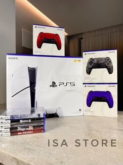 Sony playstation 5 slim+гарантия+750 игр