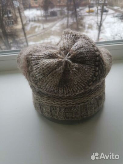 Шапка зимняя женская вязанная