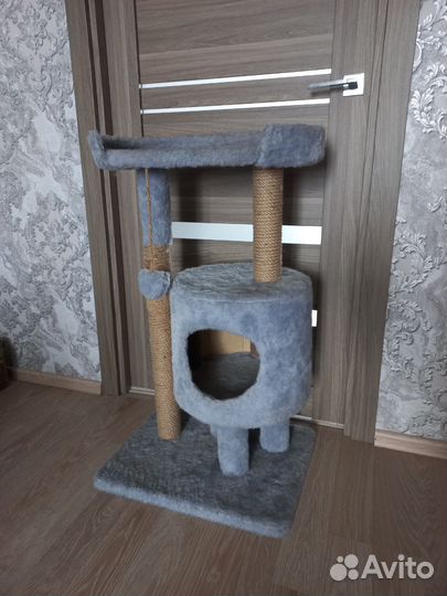 Когтеточка домик для кошки бу