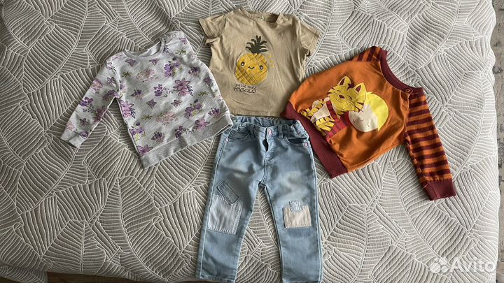 Пакет одежды для девочки размер 86