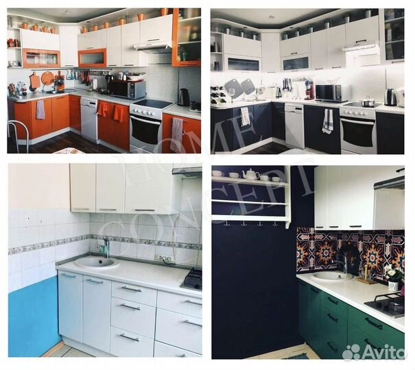 Реставрация кухонных фасадов Замена фурнитуры