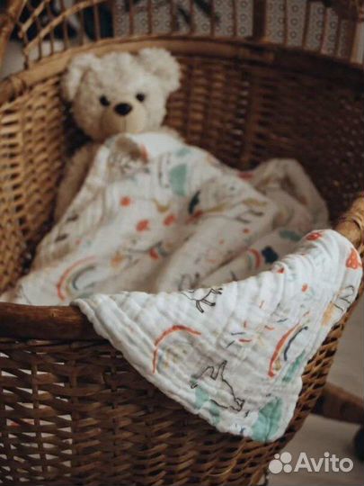 Муслиновый плед детский