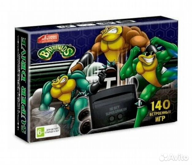 Игровая приставка 16 bit Super Drive Battle Toads