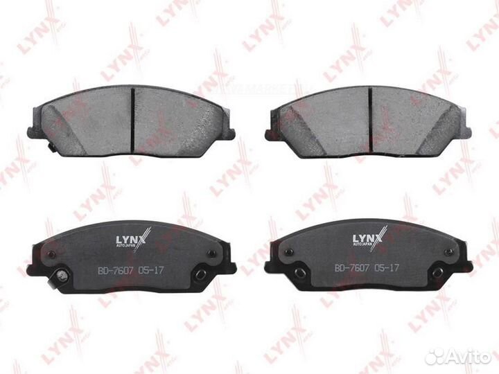 Lynxauto BD-7607 Колодки тормозные дисковые перед