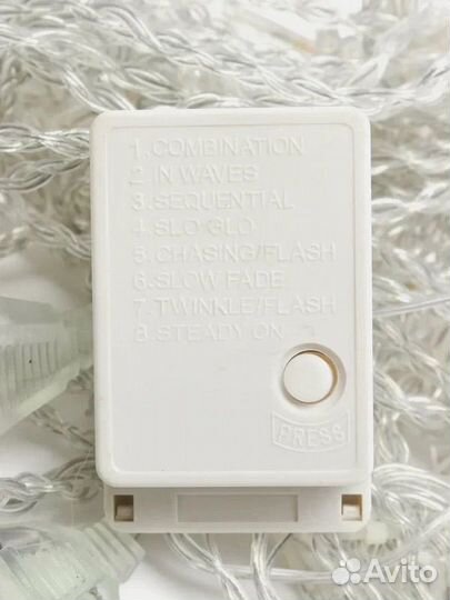 Светодиодная гирлянда штора на окно 2х2, 3х2, 3х3