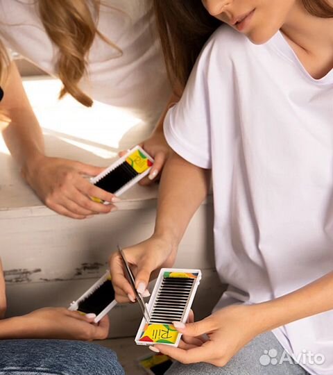 Ресницы для наращивания Рили отд длины С Д С+ сс