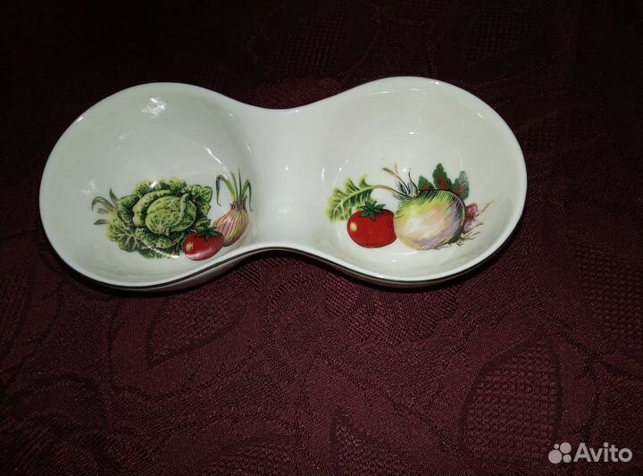 Менажница фарфоровая