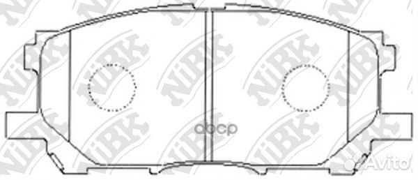 Колодки тормозные дисковые перед PN1497 NiBK