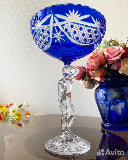 Ваза хрустальная