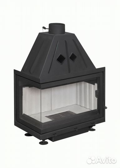 Камин Экокамин Альфа 700 L два стекла левая Экокам