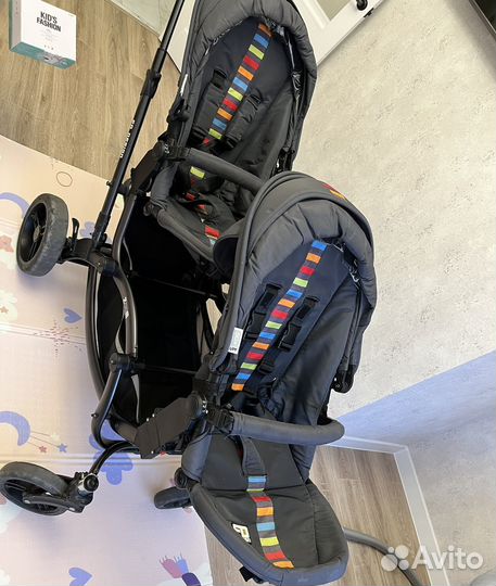 Коляска для двойни или погодок 2 в 1
