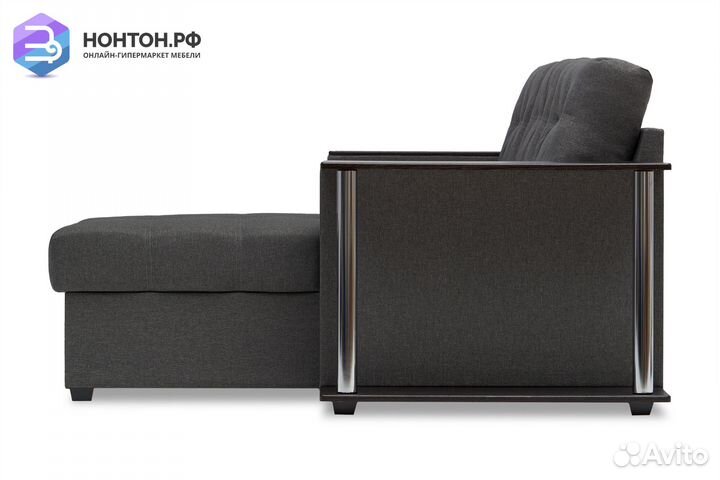 Диван угловой дельфин Атланта серый