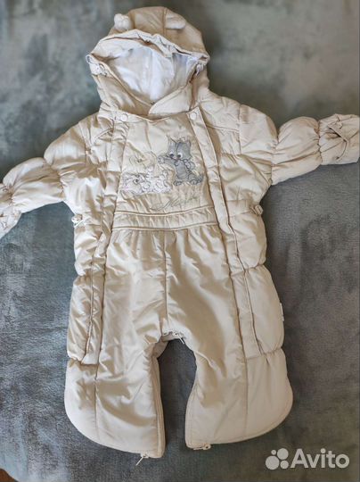 Комбинезон трансформер на овчине 80