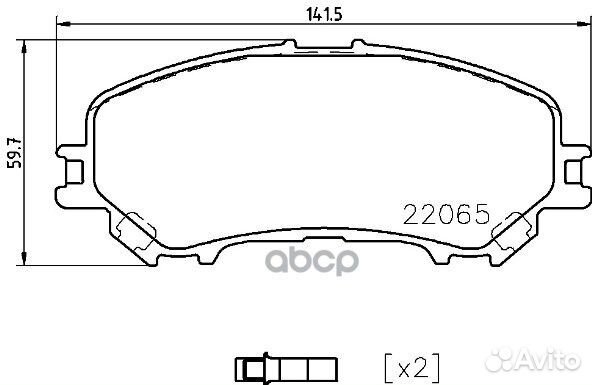 Колодки тормозные P56099 P56099 Brembo