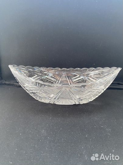 Хрусталь. Ваза «Лодочка»