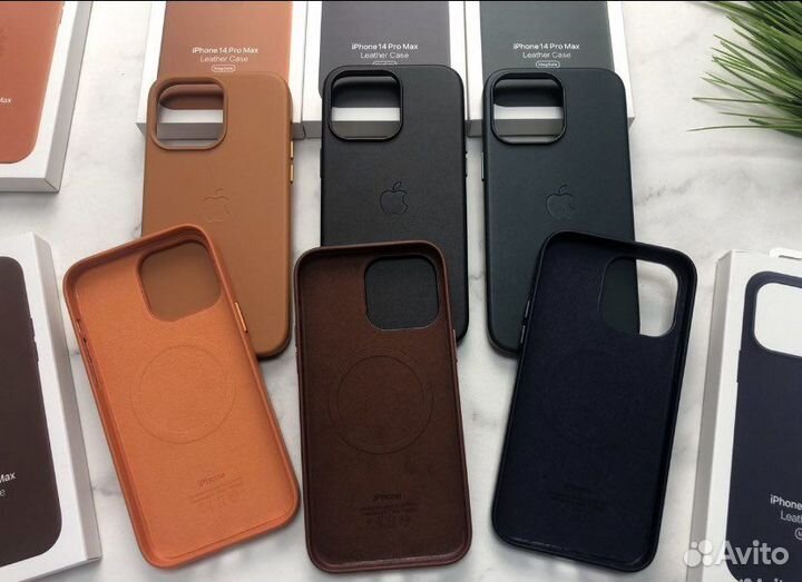 Leather case/чехол apple magsafe с цветной анимац