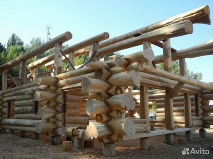 Сруб дома премиум класса