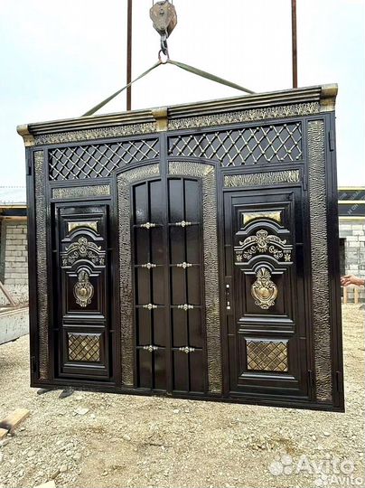 Ворота в Махачкале черные матовые на заказ
