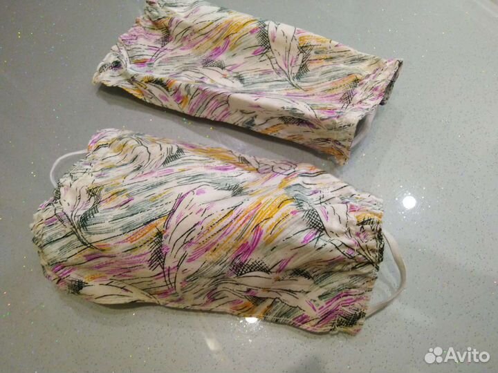 Маски защитные тканевые 2 шт