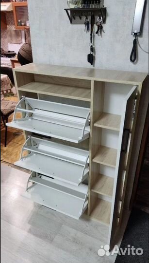 Обувница вместительная 18 пар, наличие склад