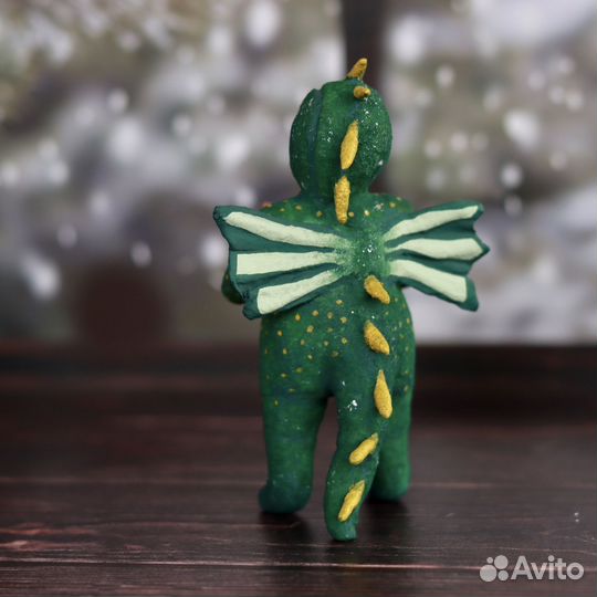 Ватная игрушка дракон