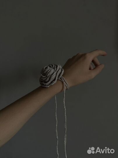 Чокер цветок