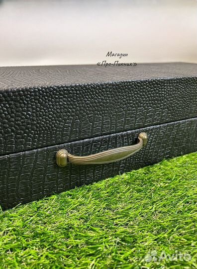 Набор шампуров в кейсе «Ворон-1» подарочный