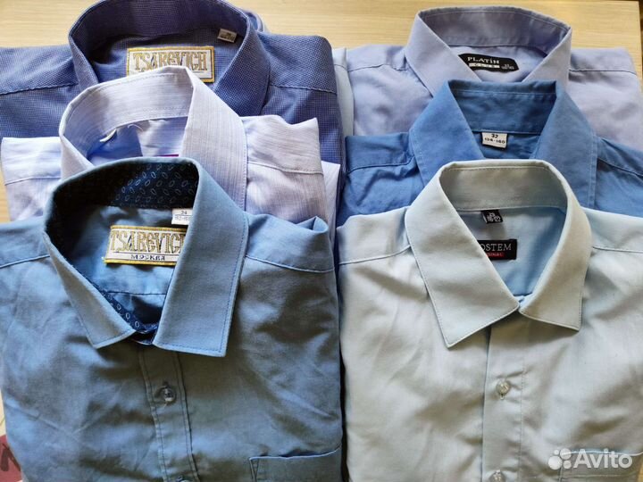 Рубашка голубая на мальчика 29, 32, 33, 34, 36
