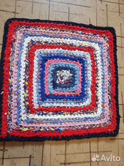 Коврики вязаные квадратные, круглые