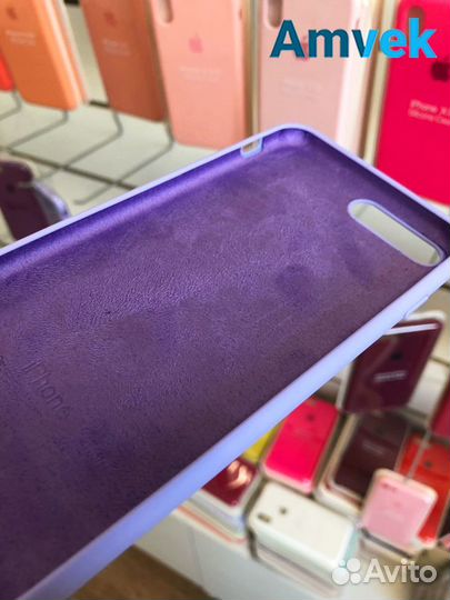 Чехол на iPhone 7+/8+ (Закрытый низ) Лавандовый